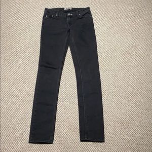 Acne jeans, black straight/skinny/skater